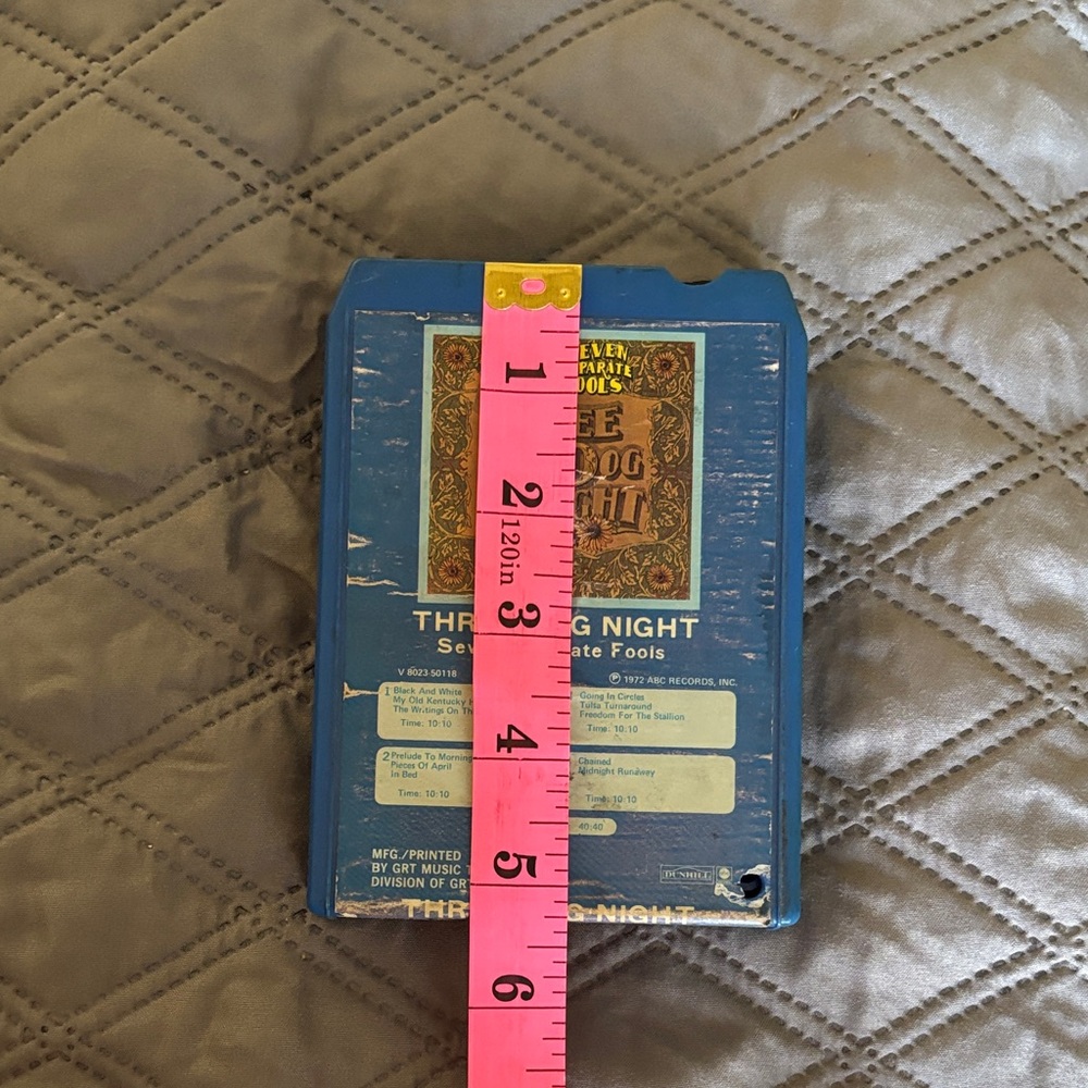 Vintage Three Dog Night Seven Seperate Fools 8 Track 1972 ABC Records Blue Case - Picture 11 of 11